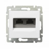 Розетка RJ-45 Legrand Valena Classic UTP 2, белая 774247
