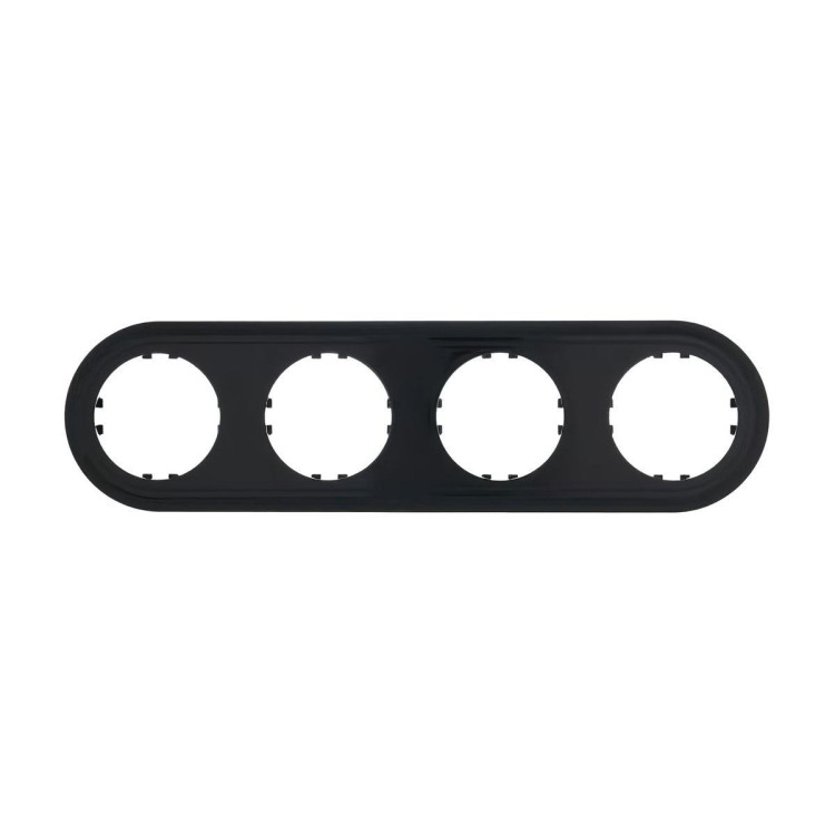 Рамка LK Studio 4-постовая круглая (черный) Vintage-Classic 889408-1