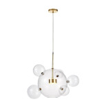 Подвесной светодиодный светильник Lumina Deco Neroni LDP 6016-5+1 GD Подвесной светодиодный светильник Lumina Deco Neroni LDP 6016-5+1 GD