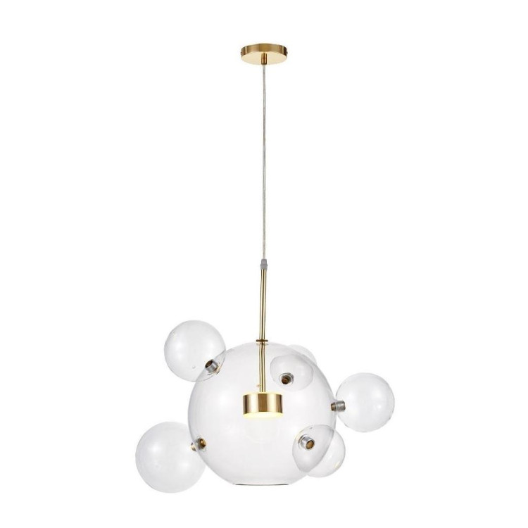 Подвесной светодиодный светильник Lumina Deco Neroni LDP 6016-5+1 GD Подвесной светодиодный светильник Lumina Deco Neroni LDP 6016-5+1 GD