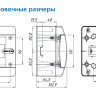 Щит Tekfor CNK 40-08-1 IP41, с прозрачной черной дверцей