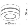 Потолочный светильник Technical C022CL-L7B