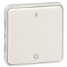 Выключатель одноклавишный Legrand Plexo IP55 двухполюсный, белый 069627