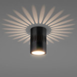 Потолочный светодиодный светильник Elektrostandard DLS026 7W 4200К черный a052837