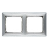Рамка Legrand Valena Classic на 2 поста, алюминий матовый 770332