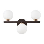 Настенный светильник Lumina Deco Marsiada LDW 6033-3 BK+F.GD Настенный светильник Lumina Deco Marsiada LDW 6033-3 BK+F.GD