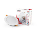 9100420205 Светильник Gauss Elementary Downlight круг 5W 430lm 4000K 210-240V IP20 95*38 монтаж белы
