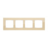 Рамка LK Studio 4-постовая, натуральное стекло (кремовый) LK80 844417-1