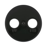 Накладка LK Studio розетки TV+FM, 2 отверстия (черный) Vintage 885208-1