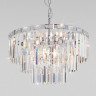 Умная подвесная люстра с хрусталем 10130/8 хром