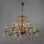Подвесная люстра Ambiente Alicante 8888/6+6 AB Leaf Crystal Подвесная люстра Ambiente Alicante 8888/6+6 AB Leaf Crystal