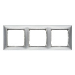Рамка Legrand Valena Classic на 3 поста, алюминий матовый 770333
