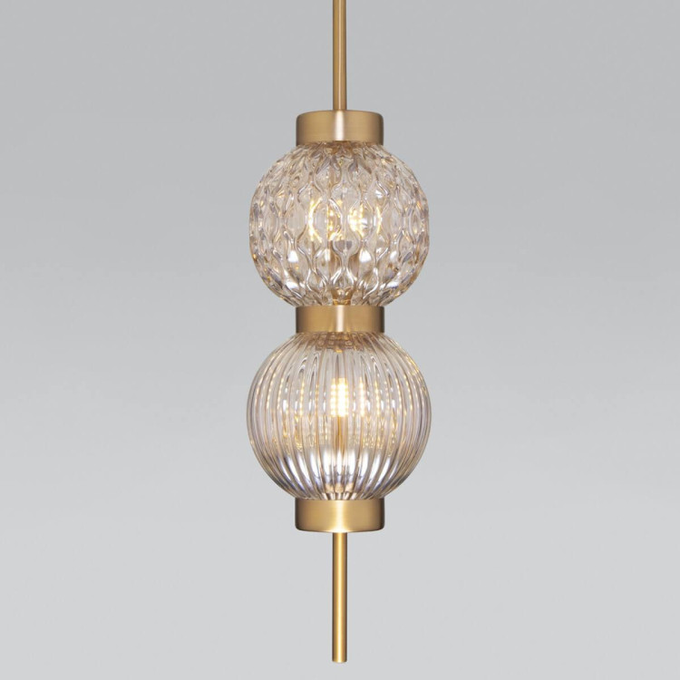 Подвесной светильник Eurosvet Plaza 50186/2 латунь