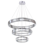 4930/88L L-VISION ODL24 611 хром/прозрачный металл/хрусталь Люстра LED 88W 4000K 10200Лм VEKIA