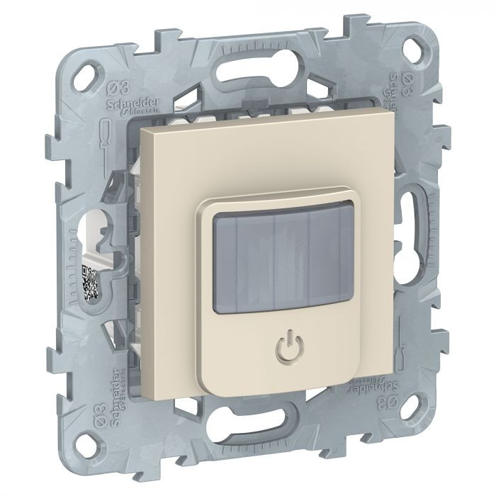 Датчик движения Schneider Electric Unica New с выключателем, бежевый