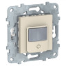 Датчик движения Schneider Electric Unica New с выключателем, бежевый