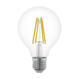 Лампа светодиодная филаментная диммируемая Eglo E27 6W 2700К прозрачная 11702