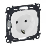 Розетка силовая Legrand Valena Allure 2K+3 со шторками, белая 753720