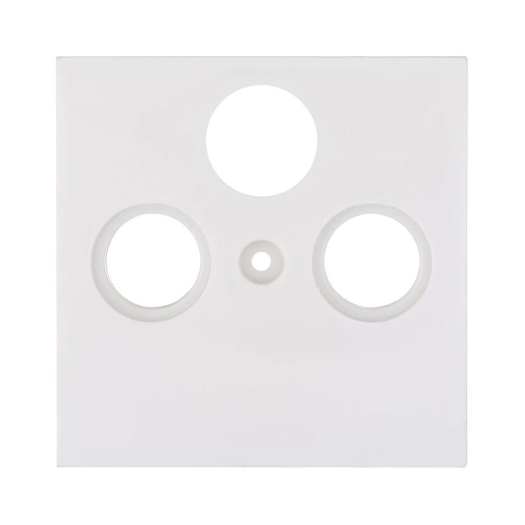 Накладка LK Studio розетки TV+FM+SAT, 2(3) отверстия (белый) LK80 845204-1