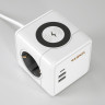 Розеточный блок 3-местный + 3×USB + беспроводная зарядка W6513501