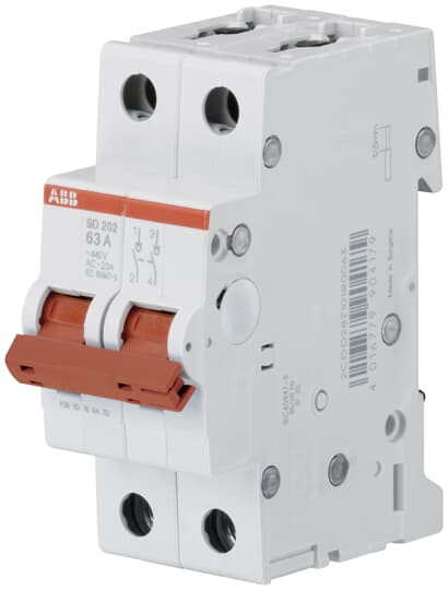 Выключатель нагрузки ABB SD202/32 красный рычаг