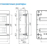 Щит Tekfor CNK 40-18-1 IP41, с прозрачной черной дверцей