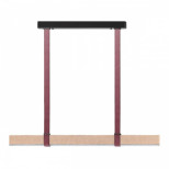 6630/36L HIGHTECH ODL24 000 металл/эко-кожа/ткань/акрил черный/бордовый/бежевый Подвесной светильник IP20 LED 36W 3000K 220V VINCENT