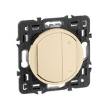 Светорегулятор Legrand Celiane кнопочный 600 Вт, слоновая кость 067082+066250+080251