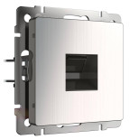 Розетка Werkel Ethernet RJ-45 WL02-RJ-45 глянцевый никель 4690389119620