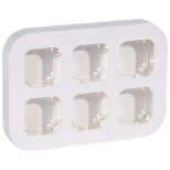 Установочный блок Legrand Quteo до 6 постов, белый 782296