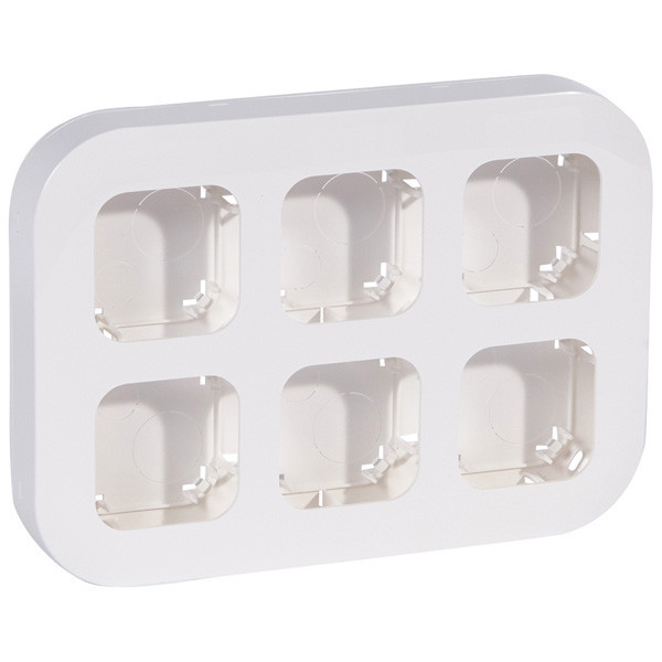 Установочный блок Legrand Quteo до 6 постов, белый 782296