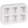 Установочный блок Legrand Quteo до 6 постов, белый 782296