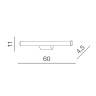 Подсветка для зеркал Azzardo Jaro 60 AZ2096 Подсветка для зеркал Azzardo Jaro 60 AZ2096