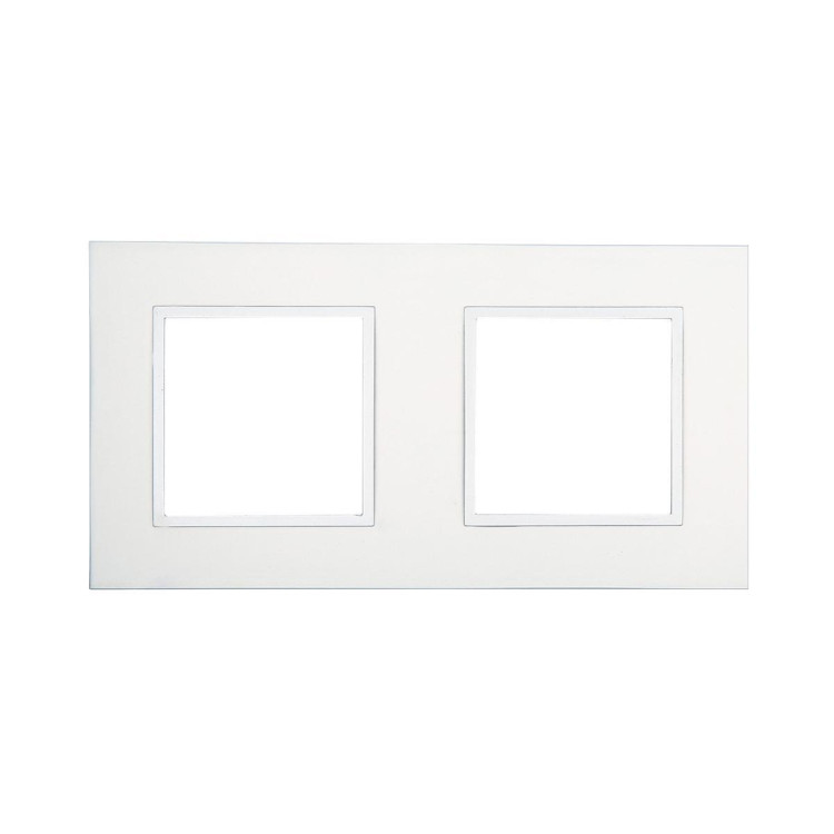 Рамка LK Studio 2-постовая из натурального анодированного алюминия LK45 854223-1