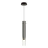 5061/5L PENDANT ODL24 453 черный/темн.хром/металл/стекло Подвес LED 4W 3000K SHINY