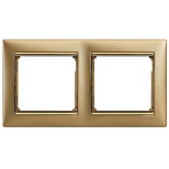 Рамка Legrand Valena Classic на 2 поста, золото матовое 770302