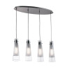 Подвесной светильник Ideal Lux Kuky SP4 Trasparente 023038