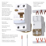 W812P636 / Устройство защитного отключения 1P+N 63A 30 mA type А 6 кА W812P636