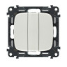 Выключатель трехклавишный Legrand Valena Allure белый 752003+755035