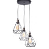 Подвесная люстра Lumina Deco Cobi LDP 11609-3 BK Подвесная люстра Lumina Deco Cobi LDP 11609-3 BK