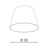 Абажур Azzardo Shade ZF 20 AZ2597