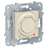 Терморегулятор Schneider Electric Unica New со встроенным датчиком, бежевый