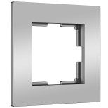 Рамка из поликарбоната на 1 пост Slab серебро софт W0012965