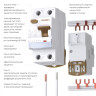 Устройство защитного отключения 1P+N 40A 30 mA type А 6 кА W812P406