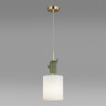5425/1 MODERN ODL_EX24 147 золотой/зеленый/белый/металл/керамика/ткань Подвес E14 1*40W CACTUS