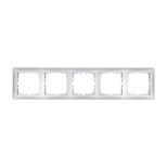 Рамка LK Studio 5-постовая (серебристый металлик) LK60 864503-1