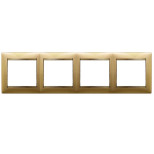 Рамка Legrand Valena Classic на 4 поста, золото матовое 770304