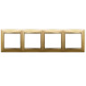 Рамка Legrand Valena Classic на 4 поста, золото матовое 770304