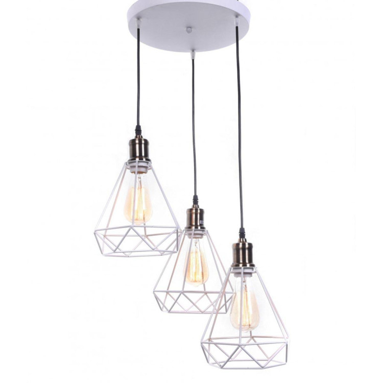 Подвесная люстра Lumina Deco Cobi LDP 11609-3 WT Подвесная люстра Lumina Deco Cobi LDP 11609-3 WT