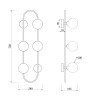 Настенный светильник (бра) Freya FR5233WL-04BS1
